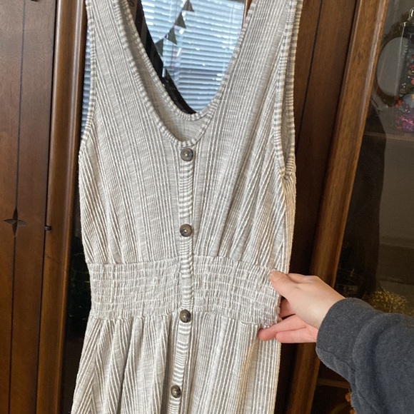 Caution To The Wind Black and White Striped Midi Dress - Picture 5 of 7